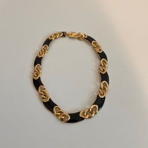 Vintage Napier gold plated brass necklace